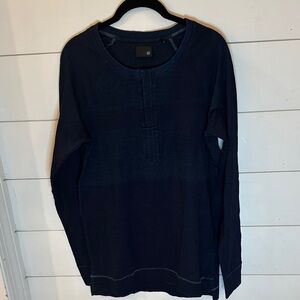 AG‎ Adriano Goldschmied Dark Blue Long Sleeve Tee size M EUC